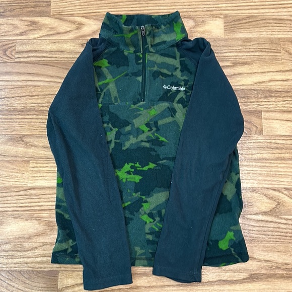 Columbia Boys Half Zip Printed Fleece Jacket - Picture 3 of 4